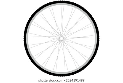 bicicleta, roda, bicicleta, pneu, esporte, preto, branco, ilustração, transporte, transporte, borda, raios, objeto, redondo, bicicleta