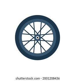ilustración vectorial de icono de rueda de bicicleta