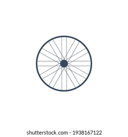 Bicycle Wheel isolated on white background . Vector Illustration. 