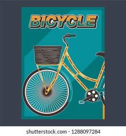 bicycle wheel shirt. Life is better on a bike. Stylish tee print - Vector
