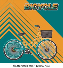 bicycle wheel shirt. Life is better on a bike. Stylish tee print - Vector