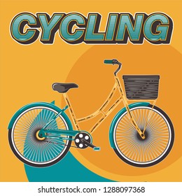 bicycle wheel shirt. Life is better on a bike. Stylish tee print - Vector