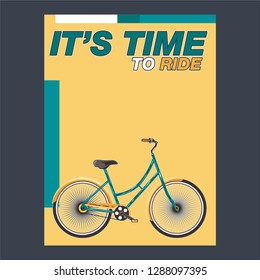 bicycle wheel shirt. Life is better on a bike. Stylish tee print - Vector
