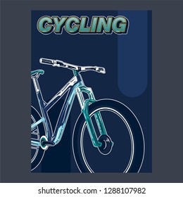 bicycle wheel shirt. Life is better on a bike. Stylish tee print - Vector