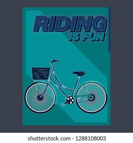 bicycle wheel shirt. Life is better on a bike. Stylish tee print - Vector