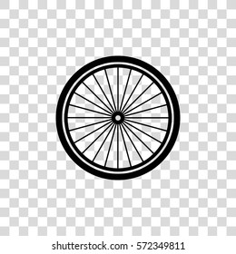 bicycle wheel vector icon