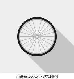 bicycle wheel vector icon