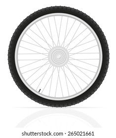 bicycle wheel vector illustration isolated on white background