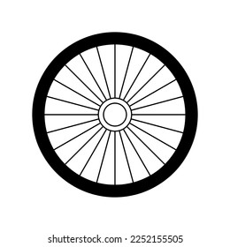 Bicycle wheel vector illustration template