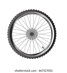 Bicycle wheels , mountain bike back wheel