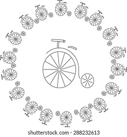 Bicycle in white
