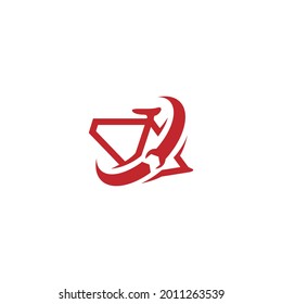 bicycle workshop simple modern logo design