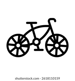 BicycleLane Vector Line icon design