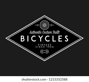Bicycles authentic lovers white on black is about cycling and discovering beautiful places