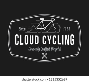 Bicycles done in heaven white on black is about cycling and discovering beautiful places