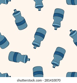 Bicycles equipment , cartoon seamless pattern background