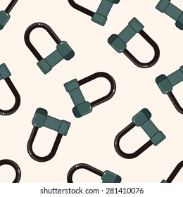 Bicycles equipment , cartoon seamless pattern background