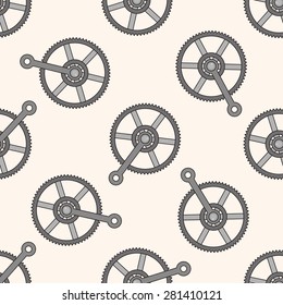 Bicycles equipment , cartoon seamless pattern background
