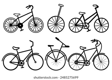 Bicycles Line Art Illustration Inspiration and Ideas