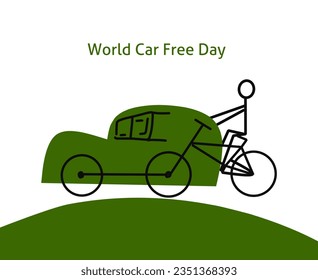 bicycles and modified cars. World Car Free Day on September 22