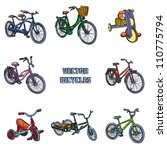 Bicycles. Vector illustration