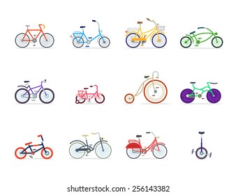 Bicycles vector illustration 