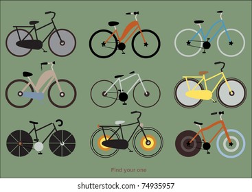 bicycles vintage wallpaper