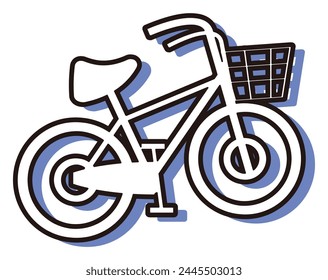 Bicycles with white, black, and blue colors