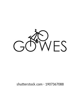 Bicycle-shaped image logo for the mountain biking community