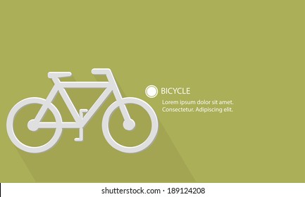 Bicycle,Transport concept,Blank for text,vector