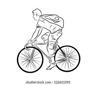 Bicyclist.