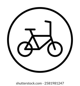 bicyclist traffic sign icon Black and white logo