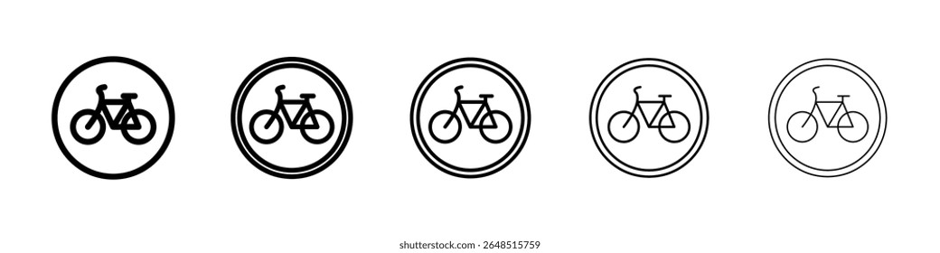 bicyclist traffic sign icon filled flat sign concept for web design.