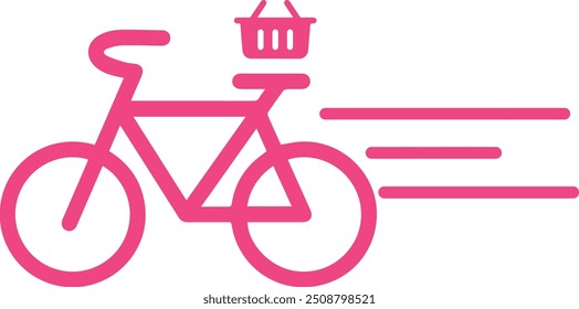 Bicylce icon with gift box over it