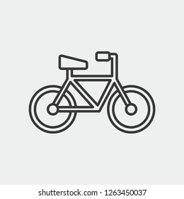 Bicylce Modern Simple Vector Icon