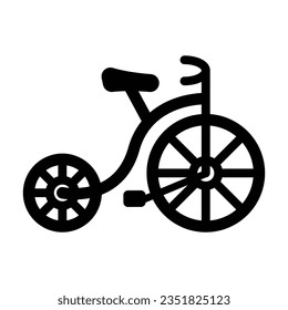 Bicyle Vector Glyph Icon For Personal And Commercial Use.
