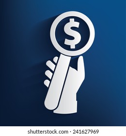 Bid concept on blue background,clean vector