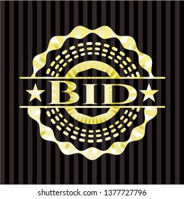 Bid gold emblem