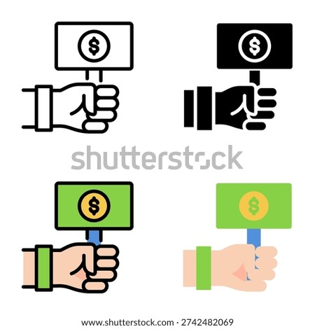 Bid icon collection of various styles for design branding, print and digital media