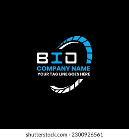 BID letter logo creative design with vector graphic, BID simple and modern logo. BID luxurious alphabet design  
