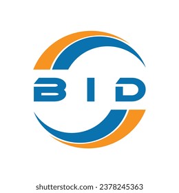 BID letter logo design on a white background or Monogram logo design for entrepreneur and business.