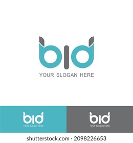 bid logo letter B Designs vector icon illustration