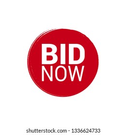 BID now label - sign, stickers