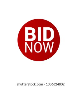 BID now label - sign, stickers