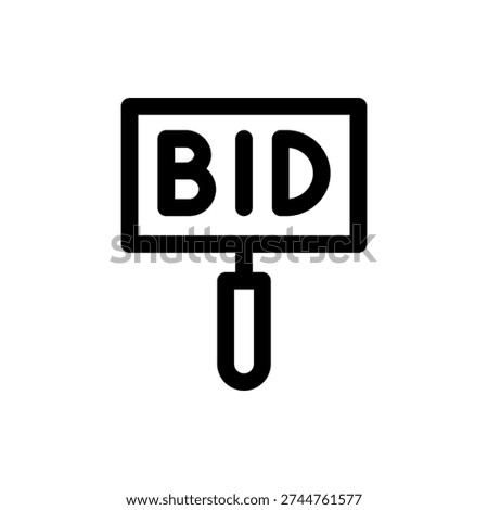 Bid Offer Proposal Tender Icon Design
