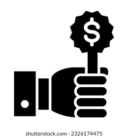 Bid Vector Glyph Icon For Personal And Commercial Use.
