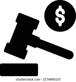 Bid Vector illustration on a transparent background.Premium quality symbols.Glyphs vector icon for concept and graphic design.