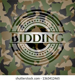 Bidding on camouflaged pattern