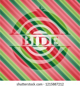 Bide christmas badge.
