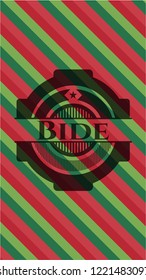 Bide christmas emblem.